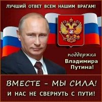 Поддержка ВВ Путину