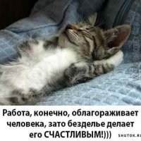 Безделье делает счастливым