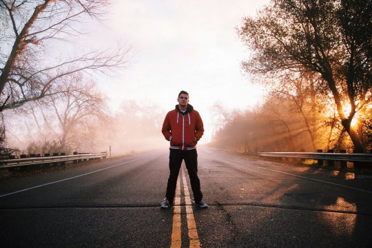 Man-winter-light-people-sunset-road-street-sunlight-morning-