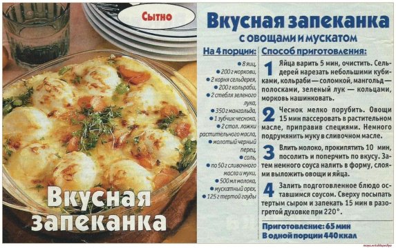 Вкусная запеканка