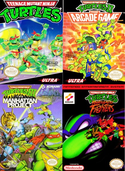 Teenage Mutants Ninja Turtles (TMNT). Dendy-NES-Tetralogy