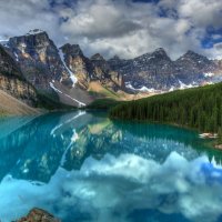 ozero peyzagh banff national park gory derevyya moraine lake