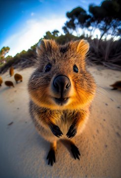 Quokka-looking-camera-with-its-head-up 901003-43193