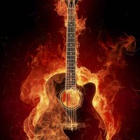 Flame Art-gitara