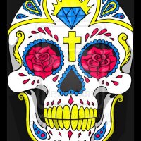 sugar skull vector by GinJones