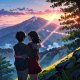 Anime-valentine-romantic-sunset-mountains 1255560-1080